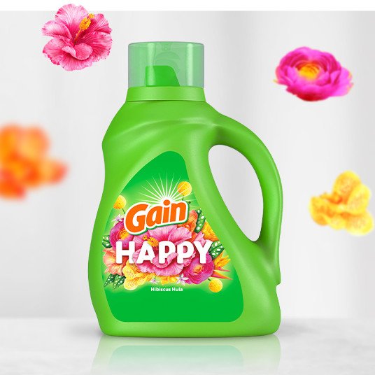 Gain Happy Liquid Laundry Detergent, Gain,