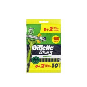 Gillette Blue3 Sensitive Disposable Razors x10, Gillette,