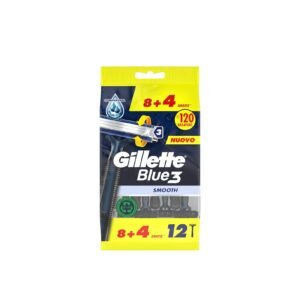 Gillette Blue3 Smooth Disposable Razors x12, Gillette,