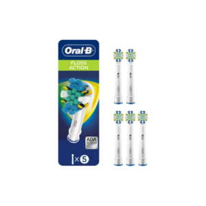 Oral-B FlossAction Brush Heads – 5 Count, Oral-B,